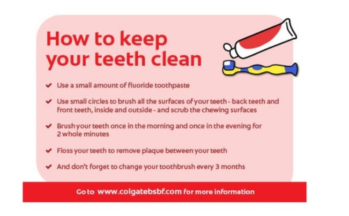 How To Keep Your Teeth Clean Infographics