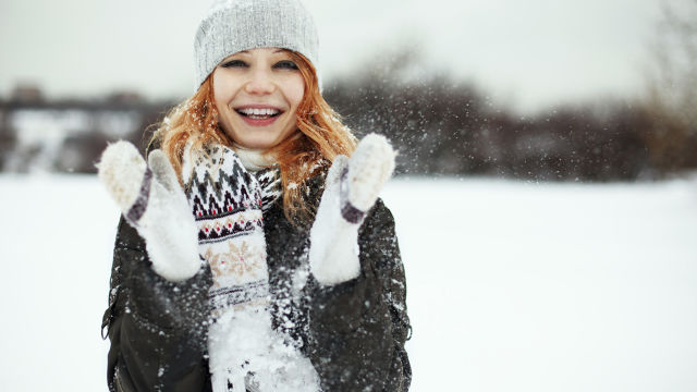 woman smiling