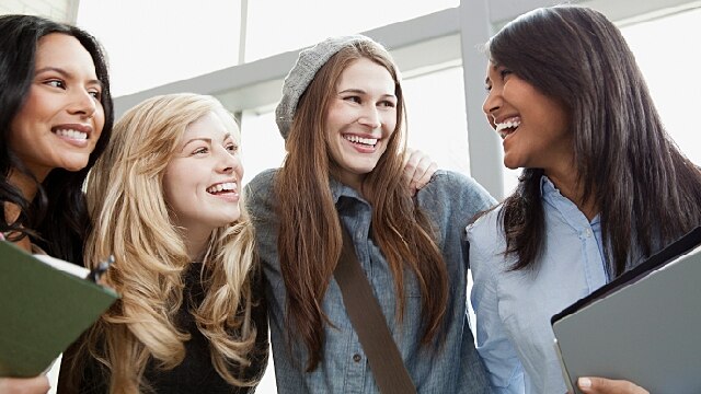 friends having fun
