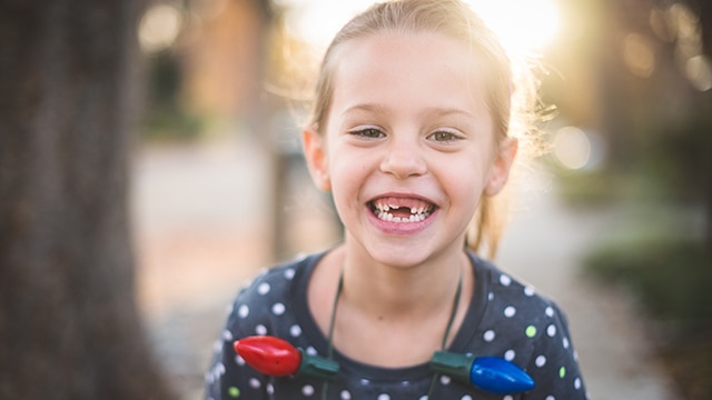 Girl smiling