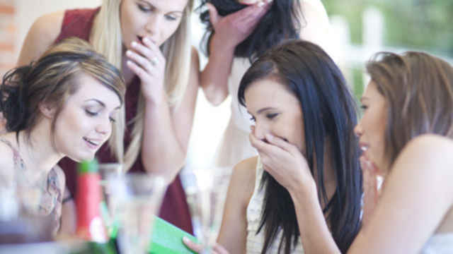 Friends laughing