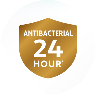 Antibacterial protection on teeth, tongue, cheeks and gums*