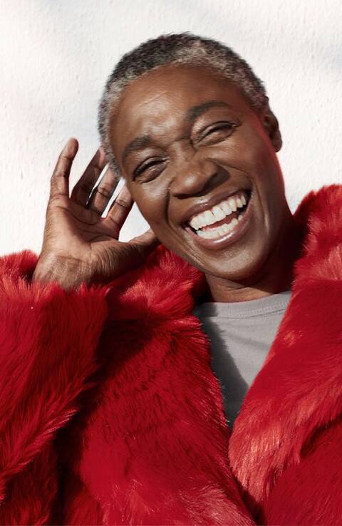 woman smiling showing white teeth woman smiling showing white teeth