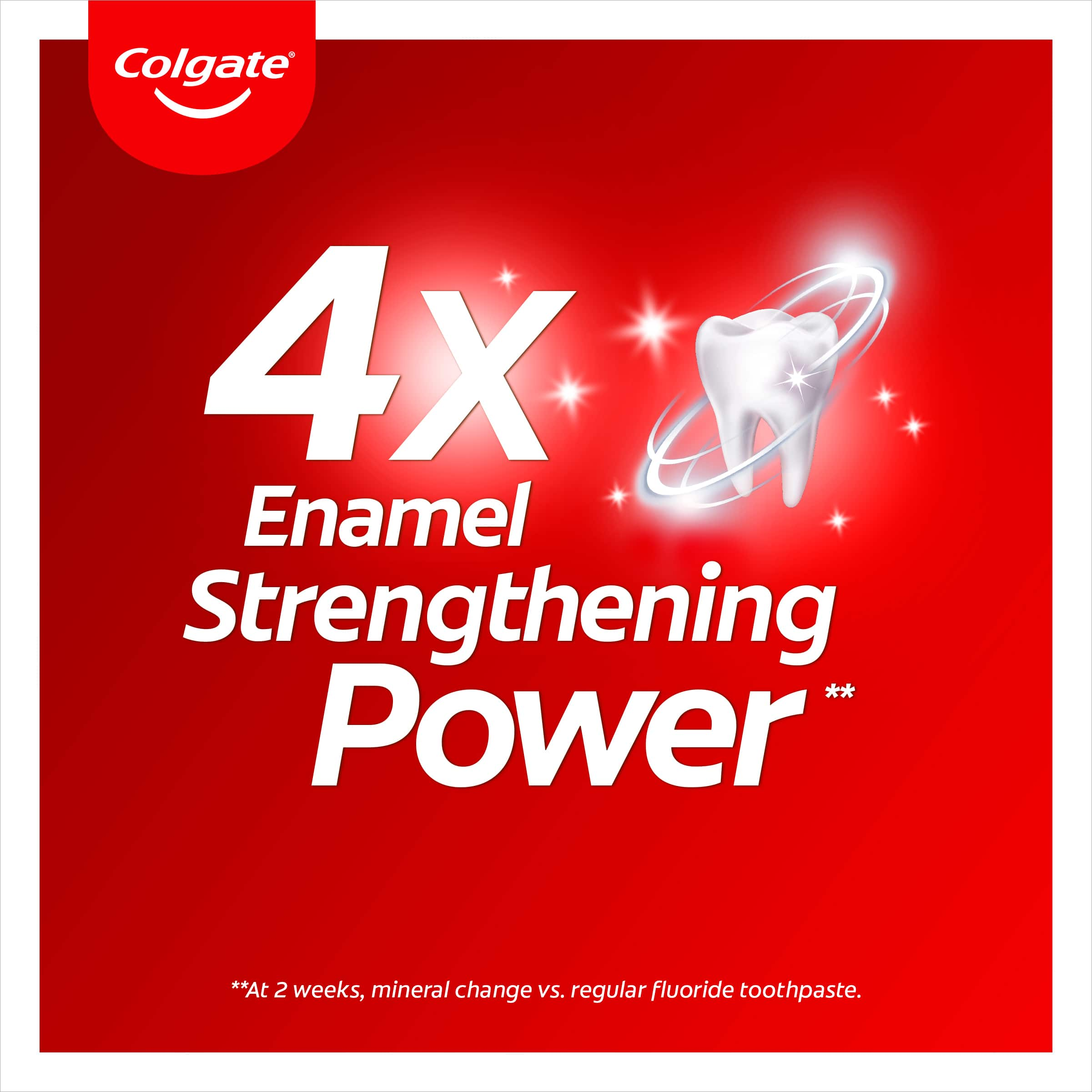 4x enamel strenghening power