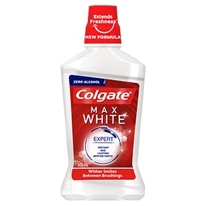 Colgate<sup>®</sup> Max White Expert Whitening Mouthwash 500ml