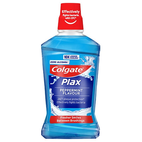 Colgate<sup>®</sup> Plax Peppermint Mouthwash 500ml