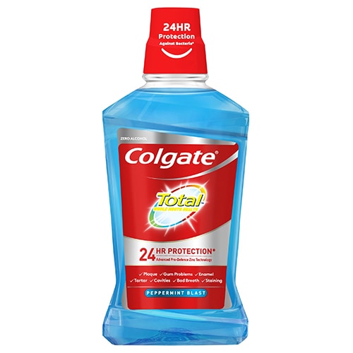 Colgate<sup>®</sup> Total Peppermint Blast Mouthwash 250ml