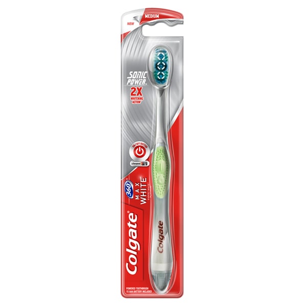 Colgate<sup>®</sup> 360° Max White Expert Whitening Sonic Power Toothbrush