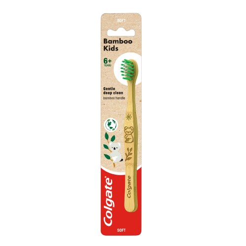 Colgate<sup>®</sup> Koala Bamboo Kids Toothbrush, 6+ Years