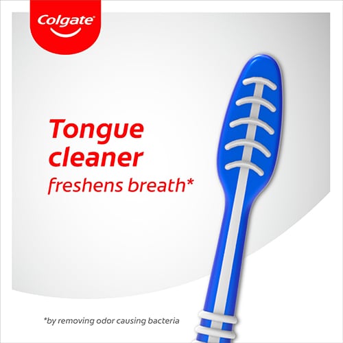 Tongue cleaner freshens breath*