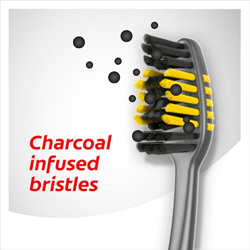 Charcoal infused bristles