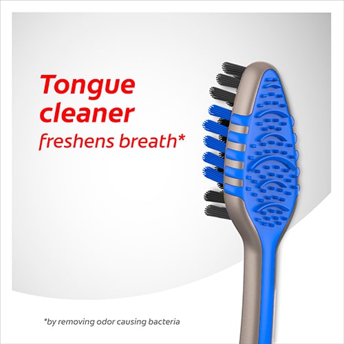 Tongue cleaner freshens breath*