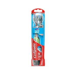 Colgate<sup>®</sup> 360° Floss-Tip Battery Powered Toothbrush 2 Pack