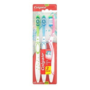 Colgate<sup>®</sup> Max White Medium Toothbrush Triple Pack