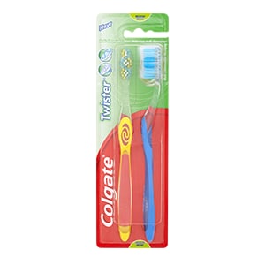 Colgate<sup>®</sup> Twister Fresh Medium Toothbrush Twin Pack