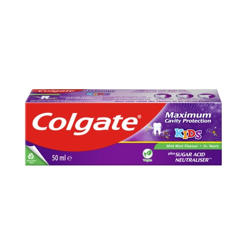 Colgate<sup>®</sup> Maximum Cavity Protection 3+ Kids Toothpaste 50ml