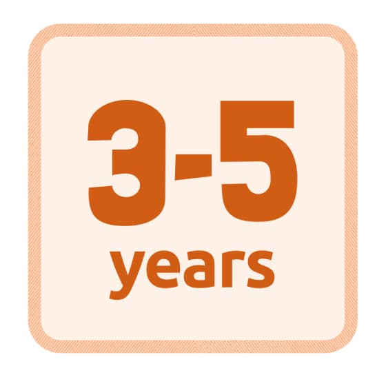 3-5 years
