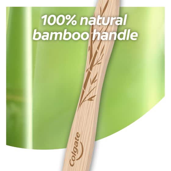 100% natural bamboo handle